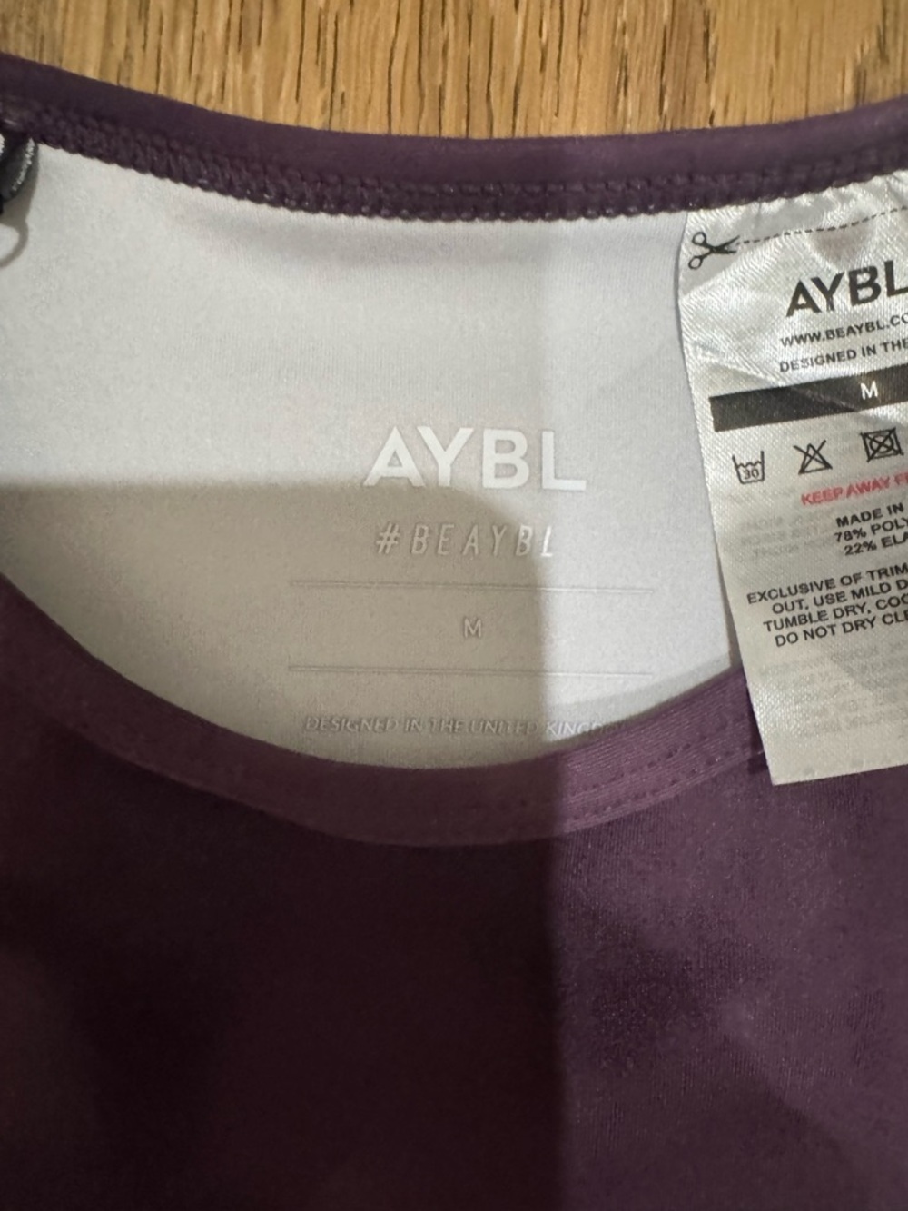 AYBL Seamless Tie Dye Long Sleeve Crop Top Size small - Picture 8 of 9